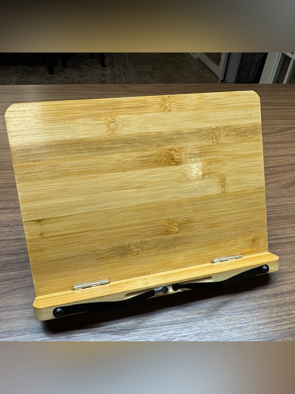 Bamboo Tablet Stand Holder - Natural Wood